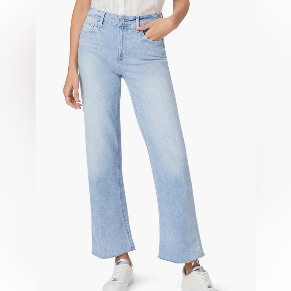 PAIGE - Size 30 - LEENAH Hight Waist Ankle in SPACE AGE Blue